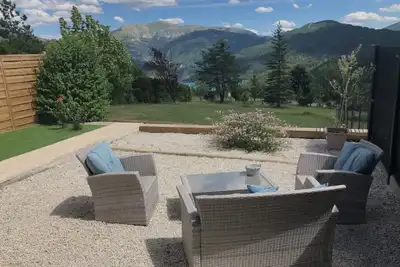 Image de Cosy appart vue lac et montagnes