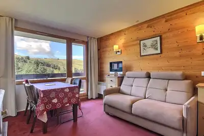 Image de Appartement skis aux pieds 2 pièces avec parking, balcon et cuisine équipée