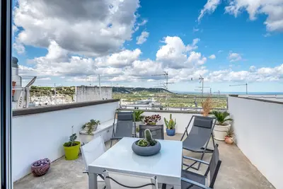 Image de Maison de vacances \"La Dimora di Sole\" avec vue sur mer, terrasses privées et Wi-Fi