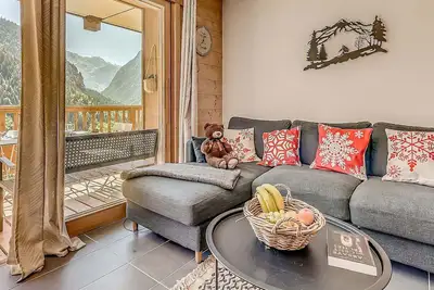 Image de Spacieux 4 pièces tout confort, terrasse vus imprenables, 8 pers, accès spa/piscine/fitness inclus
