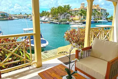 Lagoon front condo in Port St. Charles