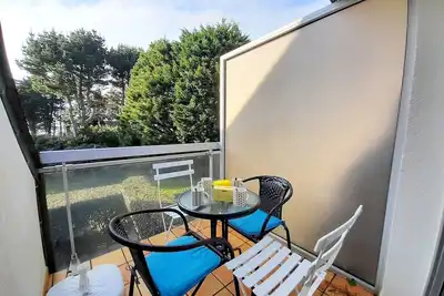 Image de Charmant Duplex 3p avec Balcon et Aperçu Mer à 550m de la Plage - Parking & Wifi Inclus