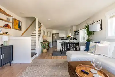 Light & Airy Townhome with Work Den, Parking Spot, and Thoughtful Design