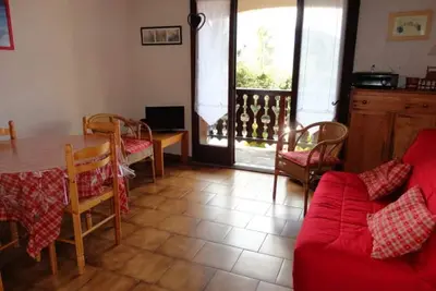 Image de Studio 4 pers. avec lave-linge, balcon et accès direct aux pistes - Proche centre des Carroz