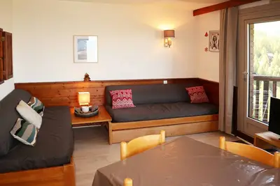 Image de Appartement 2 pièces, 4/5 pers, accès pistes, parking, WiFi, animaux admis