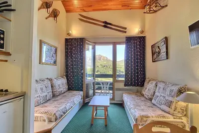 Image de Studio-cabine équipé au pied des pistes à Belle Plagne