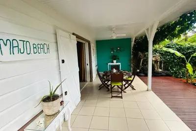 Image de Cottage Majo Beach  à Saint Pierre vue mer à  5 min de la plage