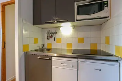 Image de Pied des pistes de ski, 4ème étage, vue montagne, terrasse, télévision, 25m², Montchavin La Plagne