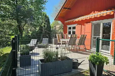 Image de Idyllic vacation home 200 m from Schwarzer See lake with large terrace - pure nature
