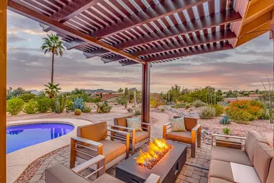 Image de New! Desert Mtn Sanctuary - Cozy 3 Bedroom Home, Heated Pool, Firepit w/ Views