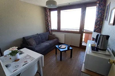 Image de Studio fonctionnel avec balcon, accès direct aux pistes - Plagne Centre