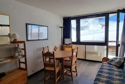 Image de Studio rénové confort · Pied des pistes · Sud exposé