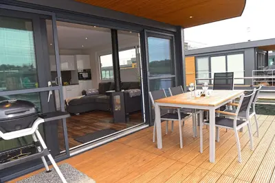 Image de Bateau-maison pour 6 personnes env. 44 qmà Klitten, Lusace (Région des lacs de Lusace)