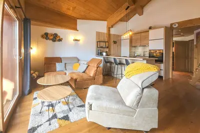 Image de Appartement 3 pièces avec terrasse, ski au pied, 6 pers, couvert, centre St Martin de Belleville à 5 min