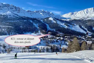 Image de Joli studio au calme, vue apaisante, ski aux pieds