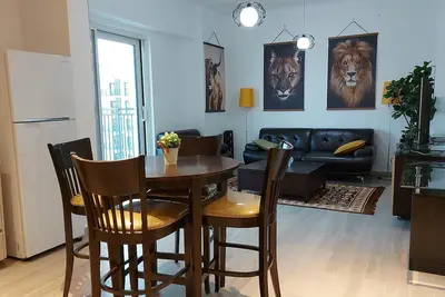 Stylish Suite on Yas island with sea view balcony, near mall, theme parks.