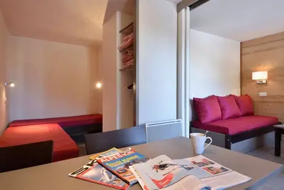 Image de Studio Divisible Rénové au Pied des Pistes avec Balcon et Animaux Admis