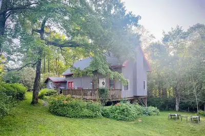 Image de Cabin with yard, fireplace, pet friendly, near Boone, New River