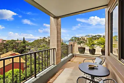 Golden hour views from a Luxe 2bd Penthouse escape