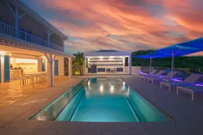 Villa Azur, splendide vue sur la baie de cul de sac et l'ilet Pinel!