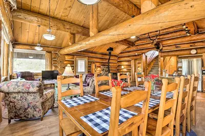 Image de < 1 Mi to Lake Granby: Log Cabin w/ Fire Pit