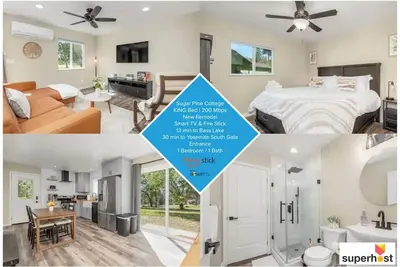 Sugar Pine Cottage 1bd1bth Yosemite & Bass Getaway