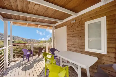 Mobile Home Next 231' avec piscine, terrasse privée et Wi-Fi