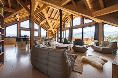Image de Chalet sur les pistes avec sauna et vue Aiguilles d'Arves