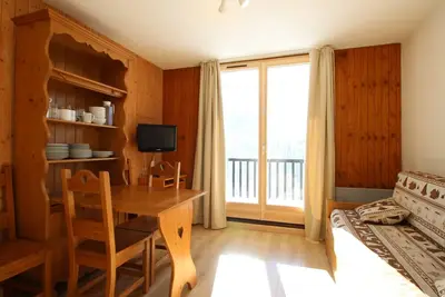 Image de Studio cabine rénové, 4 couchages, à 400m des pistes - Flaine Forêt