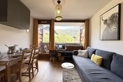 Image de Charmant studio à Crest-Voland, 4 pers. , proche pistes, balcon, parking privé