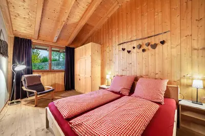 Image de \"Grushof App Paföl\" avec vue sur les montagnes, jardin partagé & Wi-Fi