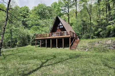 Dog Friendly Smoky Mts A-Frame with Views and Modern Decor