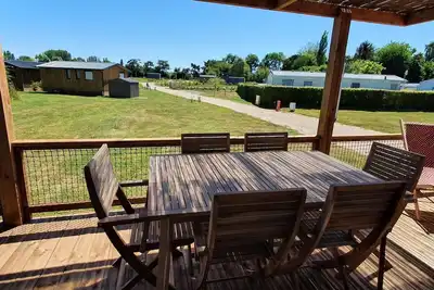 Image de Chalet domaine Normandie, piscine chauffée.