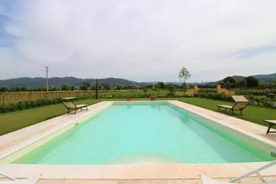Image de Maison de vacances privée avec climatisation, Wifi, piscine privée, Tv, balcon, près de Cortone
