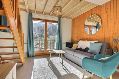 Image de Duplex rénové 6 personnes avec balcon, à Plagne 1800