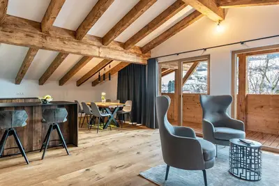 Image de Appartement 'Alpin Chalet Samer Fürstenblick' avec vue sur les montagnes, terrasse et Wi-Fi