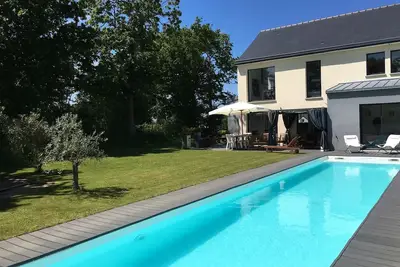 Image de Villa ensoleillée au calme Saint-Lunaire \/ Dinard avec piscine  à 5mn des plages