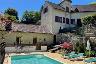 Image de Les maisons du moulin, piscine privée