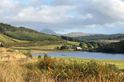 Secluded traditional Island house surrounded by river and wild flower meadows