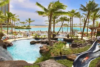 Image de Xmas 2- bedroom Lagoon Tower Hilton Hawaiian Village, Ocean Front Property
