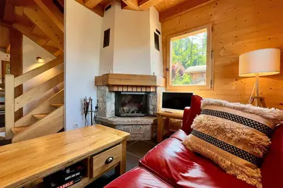 Image de Chalet tradition 6 pers avec cheminée, balcon et parking à Samoëns