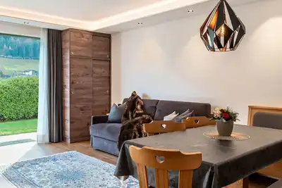 Image de Appartement \"Villa Erina C2\" avec vue sur les montagnes, jardin et Wi-Fi.