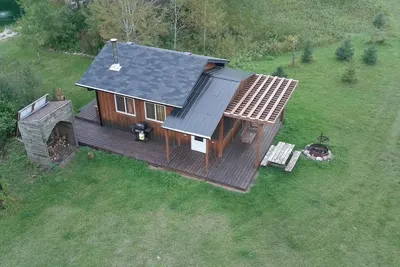 Solar off-grid with outdoor Pool, Sauna & cross-country ski trails