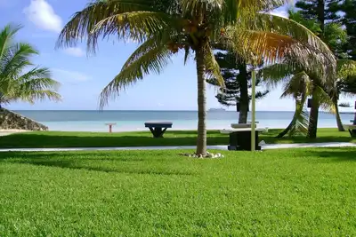 Oceanfront two story townhome on the ocean