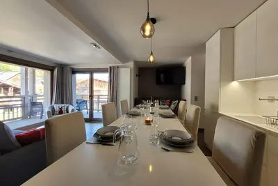 Image de Appartement lumineux 3 chambres, centre Les Gets, Netflix, parking, wifi