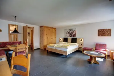 Appartement d'une pièce avec vue sur les montagnes au 3ième étage