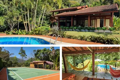 Image de Casakor, beautiful villa in Itaipava, 4 bedrooms, pool, tennis court,