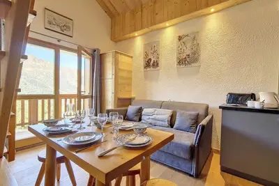 Image de Appartement fonctionnel proche des pistes avec balcon