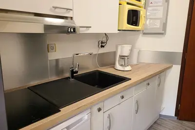Image de Studio pour 4 au pied des pistes avec balcon et kitchenette