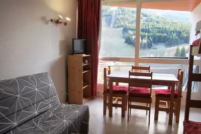 Image de Studio cosy 4 pers. pistes - Balcon & Tv